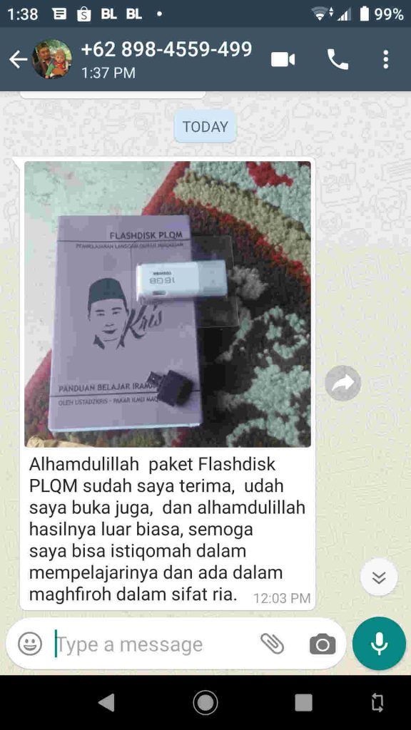 testimoni 2 flashdisk PLQM